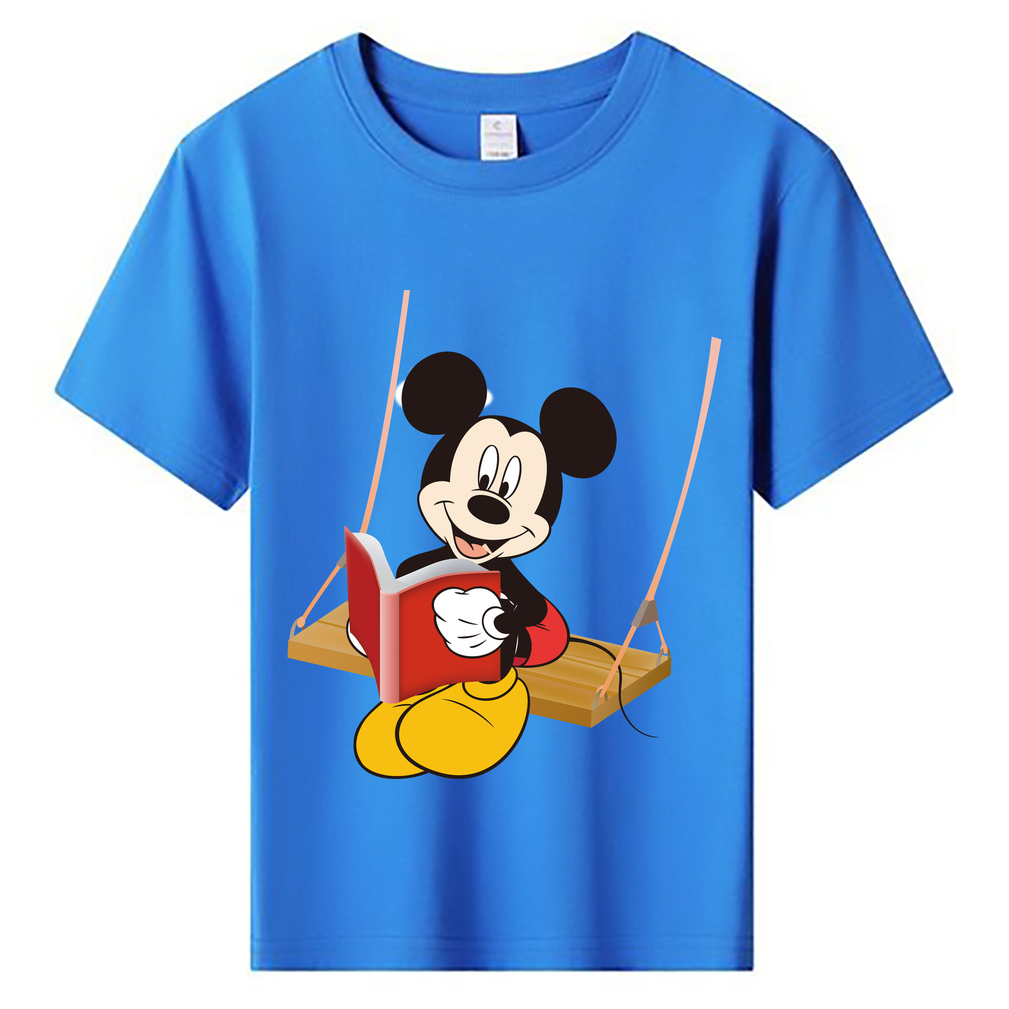 ミッキーマウス Mickey Mouse 綿100％キッズTシャツ（フロントプリント）